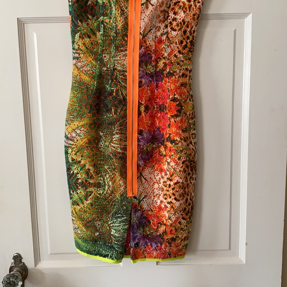 Ellie Tahari tropical print dress. Sz 0. NWT $598 - Picture 7 of 11